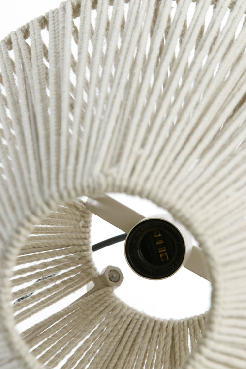 Light & Living tafellamp FELIDA - Ø35x40cm - wit - vtwonen shop