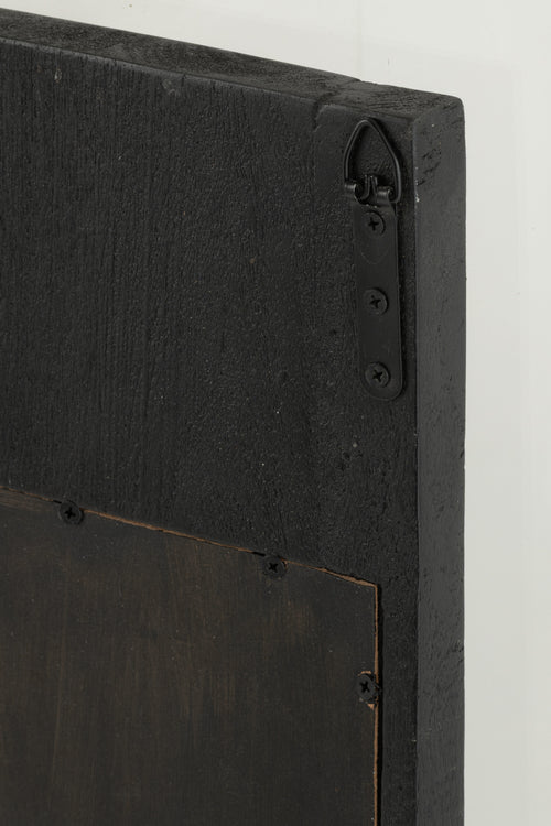 J-Line spiegel - hout - zwart - small