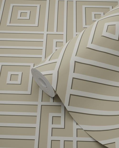 Origin Wallcoverings behang 3D grafisch motief beige - 50 x 900 cm - 347978 - vtwonen shop