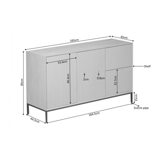 Starfurn  dressoir Madison - bruin - 45x165x85cm