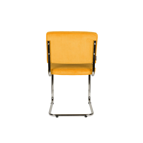 Zuiver Ridge Rib Eetkamerstoelen  Geel - Set van 2 - vtwonen shop