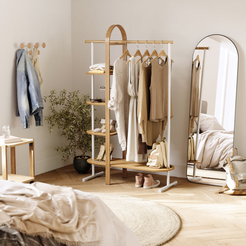 Umbra kledingrek Bellwood - 106 x 39 x 167 cm - Wit/naturel
