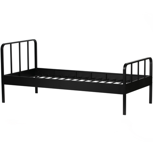 WOOOD bed Mees- Metaal - Zwart - 90x208x95 - vtwonen shop