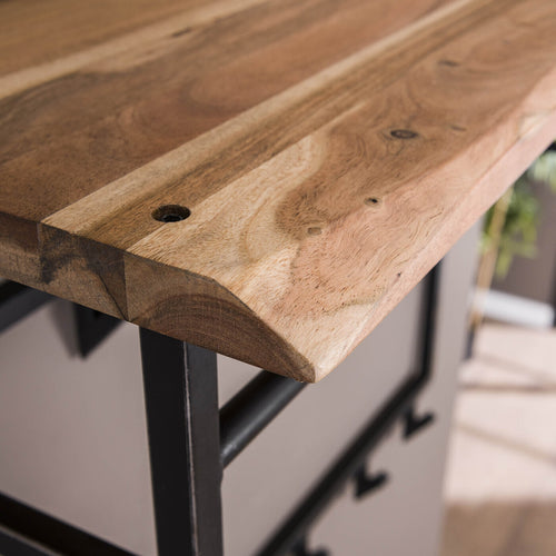 Giga Meubel Kapstok Edge - Naturel Hout - 12 Haken - 100x33x80cm - vtwonen shop