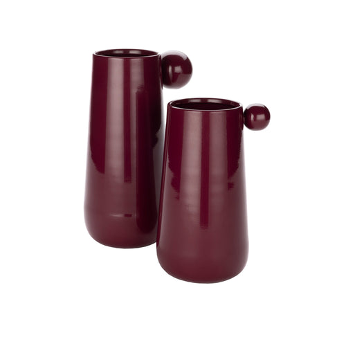 Dutchbone Dot Vaas M Rood