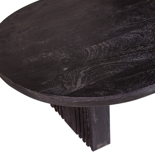 WOOOD salontafel Steppe - Mango Hout - Zwart - 38x110x72 - vtwonen shop