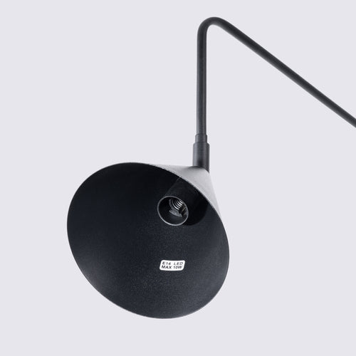 Sollux Lighting Wandlamp NOX zwart - 14x61x30cm