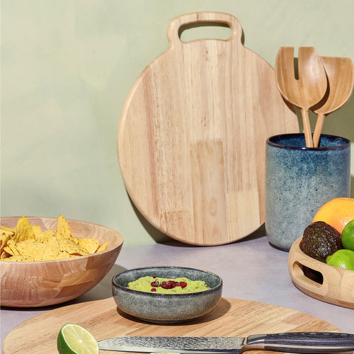 Salt & Pepper - Serveerplank 30/34xH1,5cm met handvat hout Essenza