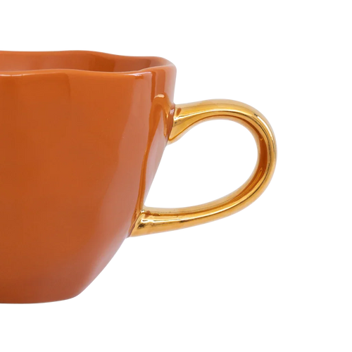 Urban Nature Culture Good Morning kopje Cappuccino/Tea - Burnt Orange - 11x8cm