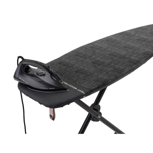 Brabantia Stoombord en strijkplank D, 135x45 cm, hittebestendige parkeerzone - Denim Black