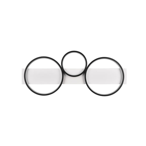 Trio Leuchten plafondlamp Medera - 3 lichts - 80  x 8   cm - zwart wit - vtwonen shop