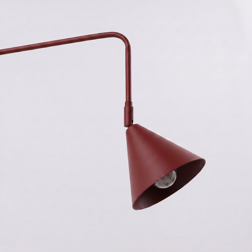 Sollux Lighting Wandlamp NOX 2 bordeaux met schakelaar - 150x80x30cm
