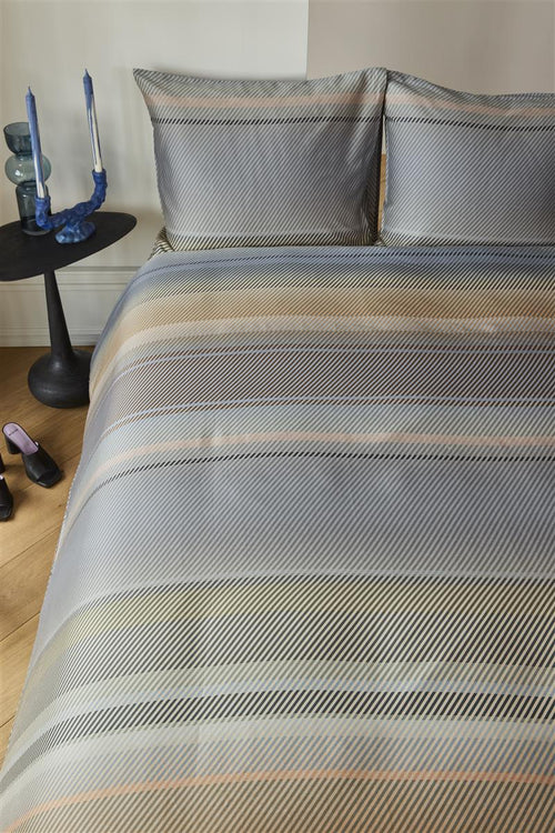Kardol dekbedovertrek Beaming - 240x200/220 cm - blauw grijs - vtwonen shop