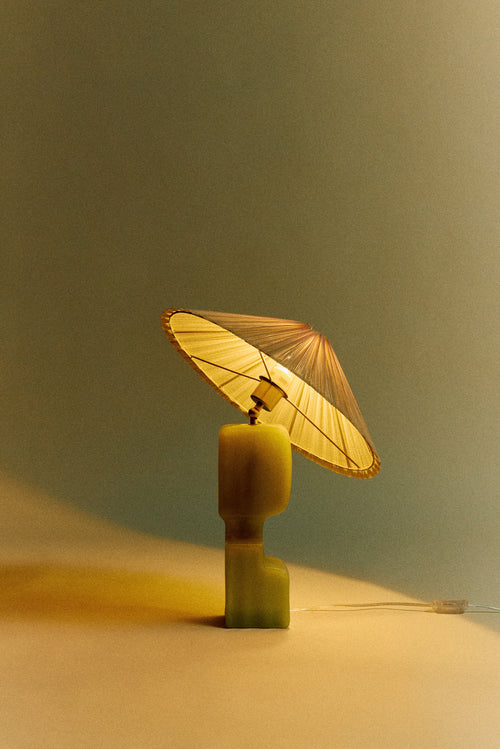 HKLIVING tafellamp Column – lime - vtwonen shop