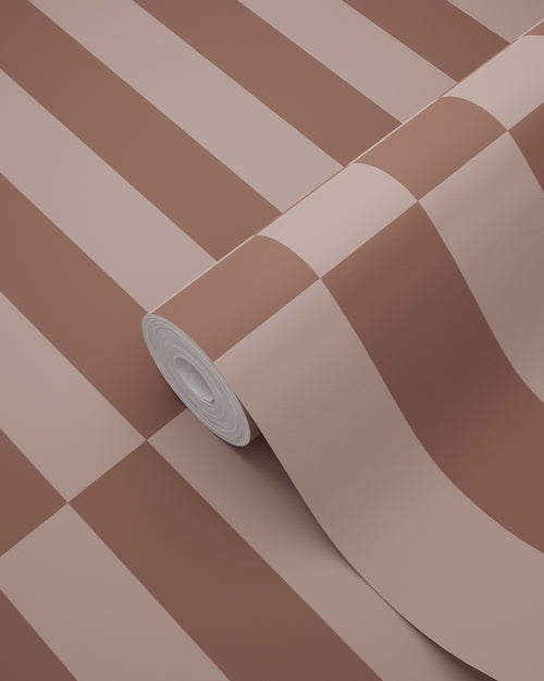 ESTAhome behang strepen bruin - 53 cm x 10.05 m - 131215 - vtwonen shop