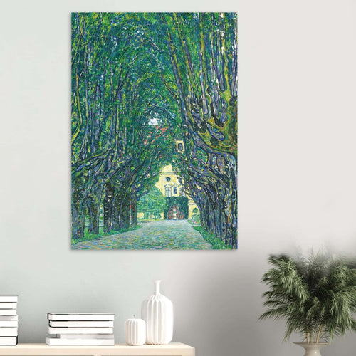 Artfulprints Poster Gustav Klimt - Avenue of Schloss Kammer Park   - 30x40 cm - Groen