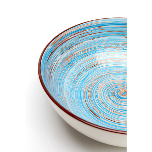 Kare Design Kommen Swirl Ø22cm blauw (4/set) - vtwonen shop