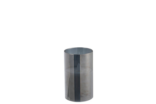 J-Line lamp Blinkend - glas - grijs - small - LED lichtjes