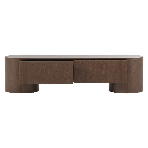 WOOOD tv meubel 200 cm Velari - Hout Fineer - Bruin - 50x200x50