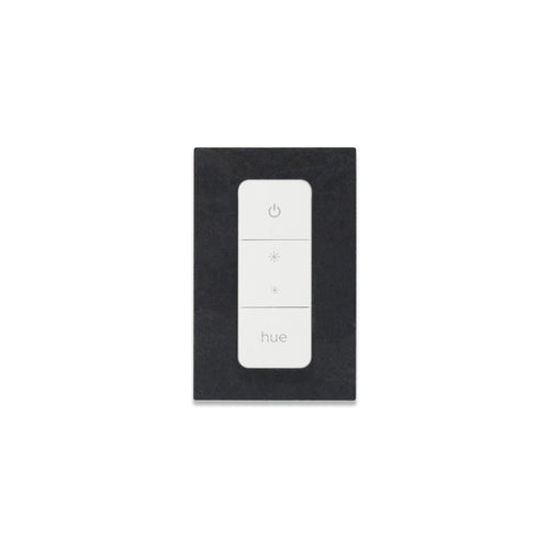 Decoplates dimmerswitch afdekraam frontje, 2pack rechthoekig - zwart - 7.9x12.4cm - vtwonen shop