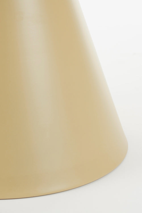 Mica Decorations Celise Bijzettafel - H44 x Ø59 cm - Metaal - Beige - vtwonen shop