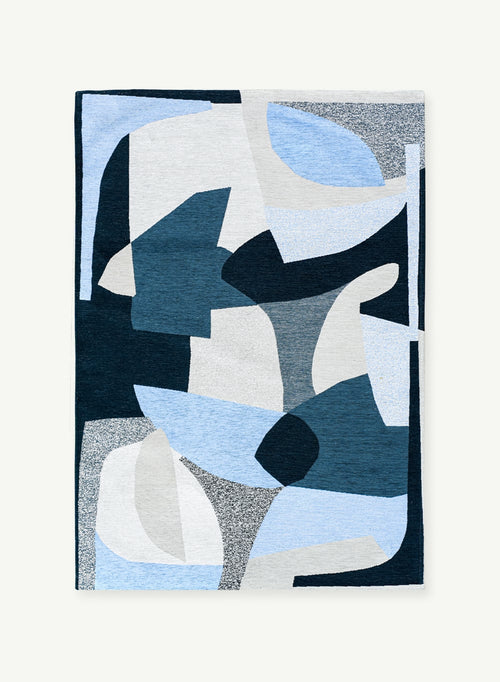 Remix vloerkleed 9369 White/Blue - Blauw - 140 x 200 cm