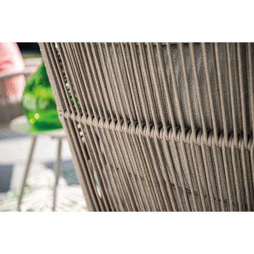 Garden Impressions loungestoel Bentong taupe incl voetenbank