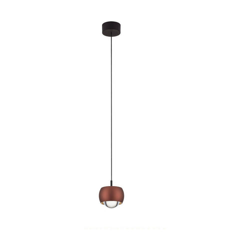 Nova Luce CONGA Slanke hanglamp voor plafond, koffiekleurige LED, 13W, 922lm, 3000K