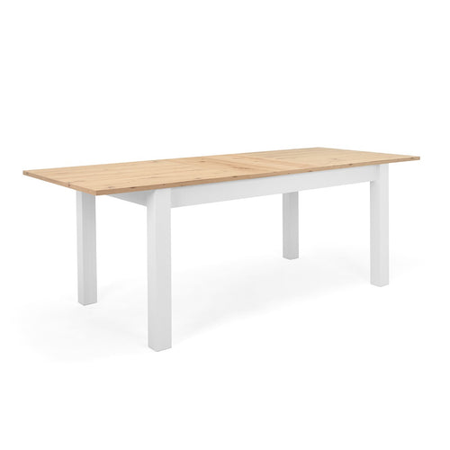 Calicosy - BERGEN Uitschuifbare eettafel - Naturel - 90x160x75 cm