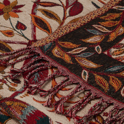 Madura Geruite Sundari ivoor en veelkleurig 140x200 cm