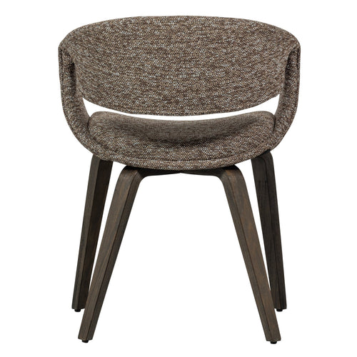WOOOD eetkamerstoelen Yossi Houten Bruine Poot - Bruin - Set van 6 - vtwonen shop