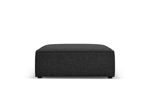 Cosmopolitan Design Poef Arendal chenille, zwart - 80x102x40cm