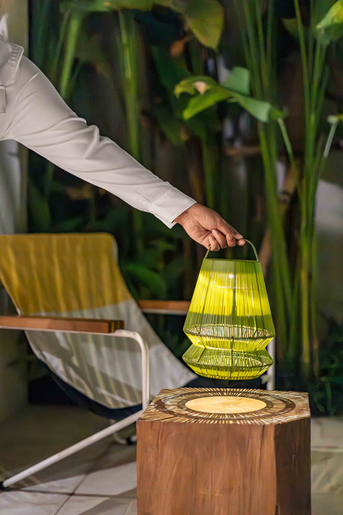 Originalhome solar lampion Carry On - mosgroen