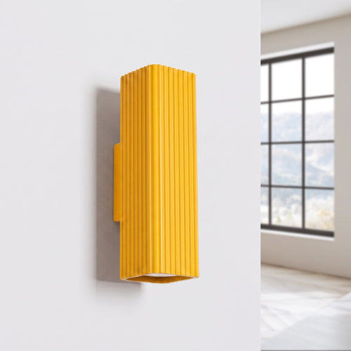 Sollux Lighting Wandlamp RAYO 20 geel - 6x8x20cm