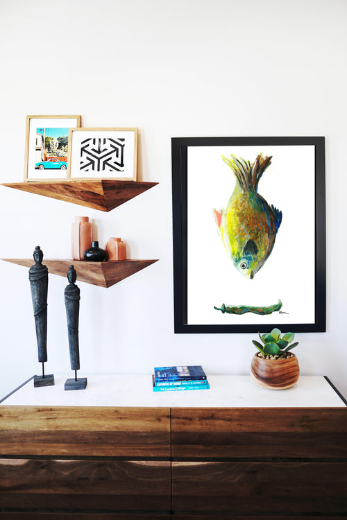 Catchii poster Fish Coloured - meerkleurig - 297x210 cm