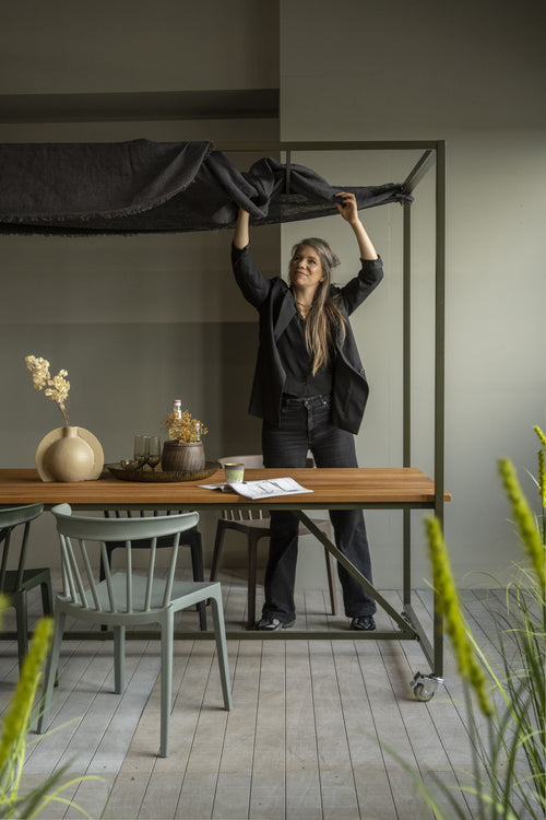 vtwonen eettafel Blue sky - Hout - Dust - 200x220x97 - vtwonen shop