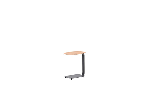 Lucca laptop tafel - 45x30xH51cm - carbon black -   light teaklook - vtwonen shop