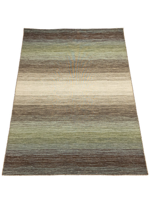 Vloerkleed MOMO Rugs Panorama Kelim Green Multi 90x160 cm - vtwonen shop