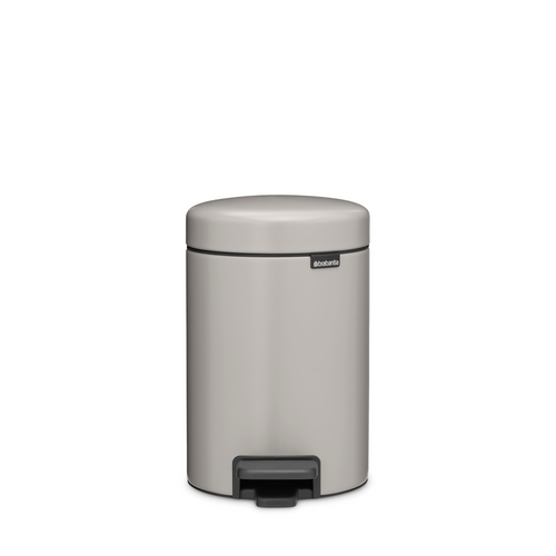 Brabantia NewIcon Pedaalemmer, 3 liter, kunststof binnenemmer - Soft Grey