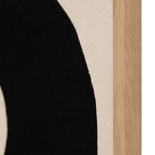 Urban Nature Culture wanddecoratie Ocaso B Black / Natural - 70x45x2.5cm