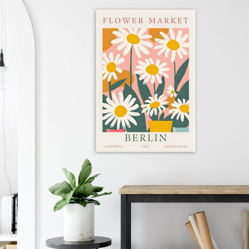 Artfulprints Poster Flower market - Berlin II   - 50x70 cm - Meerkleurig