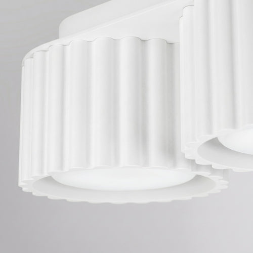 Sollux Lighting Plafondlamp AURA 3 wit Gx53 - 32,5x10x8cm