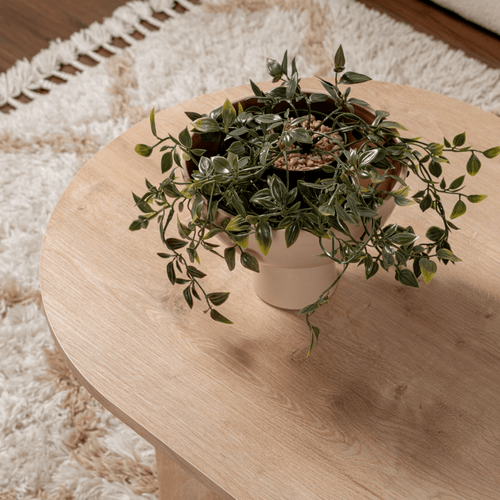 Calicosy - IRIS Ovale salontafel L119 cm - Kasjmier - 60x119x39,8 cm
