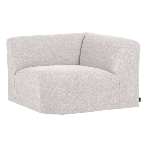 WOOOD hoekelement recht Mojo Base - Bouclé - Ecru Melange - 74x105x105