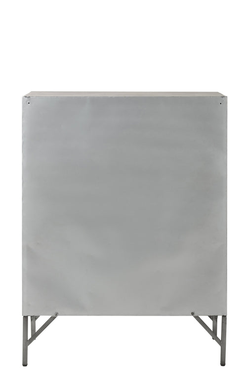 J-Line kast - 9 deuren - metaal - zilver
