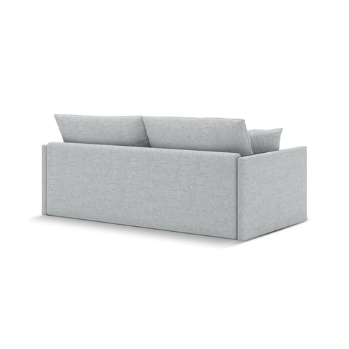 Cosmopolitan Design - Converteerbare bank Shannon 3-zits, structurele stof lichtgrijs - 94x209x87cm