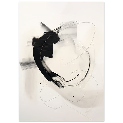 Artfulprints  Abstract - Chique brush 6   poster 50x70 cm