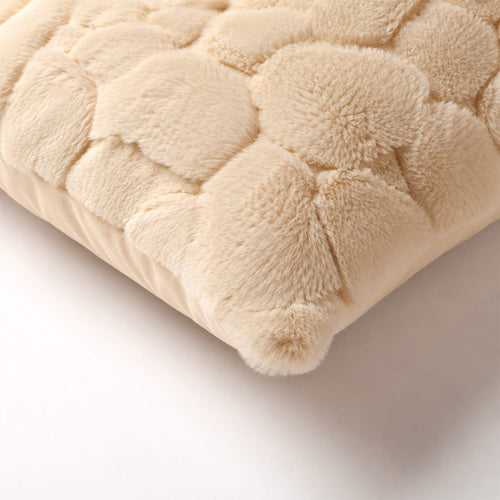 POM - sierkussen 45x45 cm - bontlook - organisch patroon - Summer Sand - beige