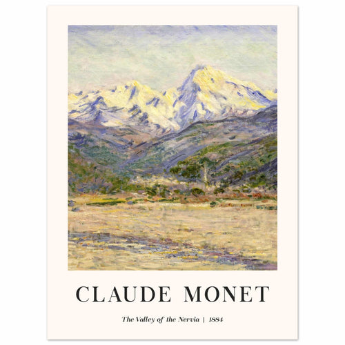 Artfulprints  Claude Monet - The valley of the Nervia   poster 30x40 cm - vtwonen shop