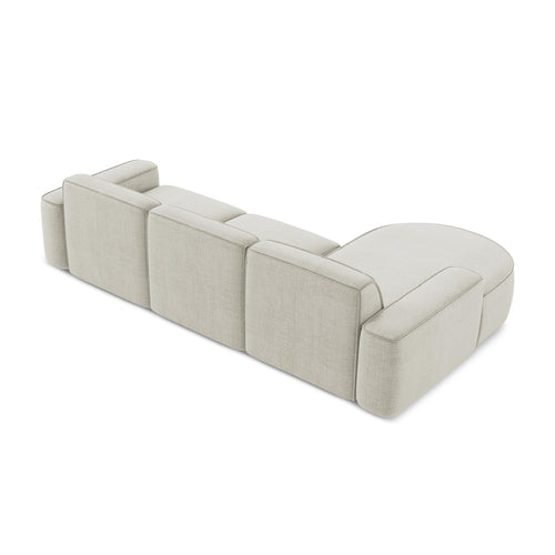 LaMiaSofa hoekbank links Melissa - textuurstof - lichtbeige - 284x166x70